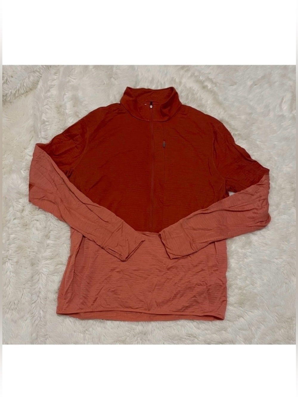 Icebreaker * Merino Blend 200 Realfleece™ Descender Half Zip, Orange, Men’s XL